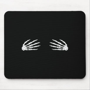 Thanksgiving Halloween Fall Scary Skeleton Skull H Mousepad