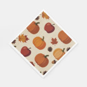 Thanksgiving Harvest Cornucopia | Baby Shower Serviette (Ecke)