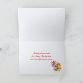 Thanksgiving Heart For Photo Feiertagskarte (Innenseite)