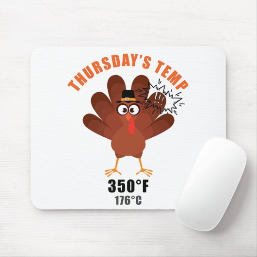 Thanksgiving Humor Funny Turkey Joke Mousepad (Mit Mouse)