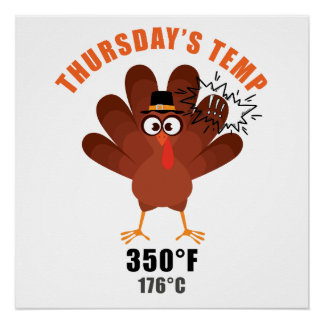 Thanksgiving Humor Funny Turkey Joke Poster