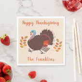 Thanksgiving in der Türkei Serviette (Beispiel)