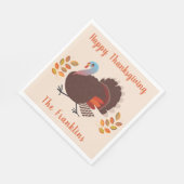 Thanksgiving in der Türkei Serviette (Ecke)