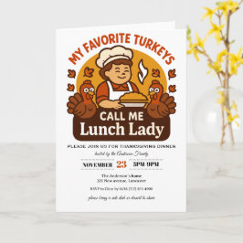 Thanksgiving Invitation Card Karte