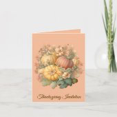 Thanksgiving invitation share with us karte (Vorderseite)