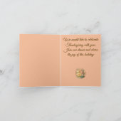 Thanksgiving invitation share with us karte (Innenseite)