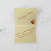 Thanksgiving invitation with pumpkins karte (Innenseite)