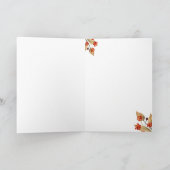 Thanksgiving Joy Floral Pumpkin Card Karte (Innenseite)
