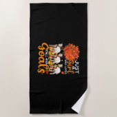 Thanksgiving Just A Girl Who Loves Fall And Goats Strandtuch (Vorderseite)