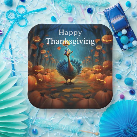 Thanksgiving Kids 9  Pappteller (Party)