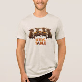 Thanksgiving: Kids' Table Tri-Blend Shirt (Vorderseite)