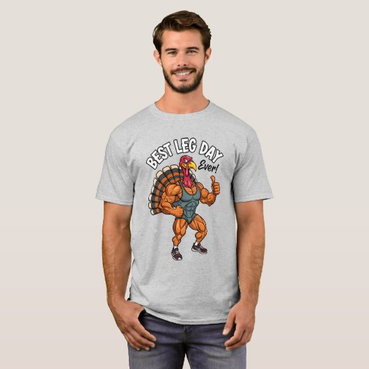 Thanksgiving Leg Day Basic T-Shirt (Vorne ganz)