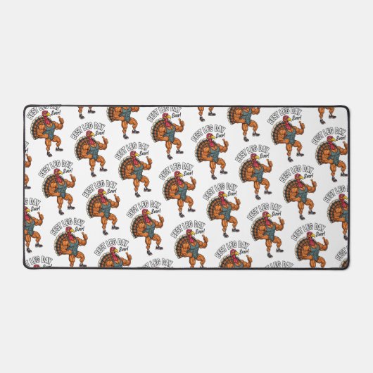 Thanksgiving Leg Day Desk Mat Schreibtischunterlage (Vorderseite)
