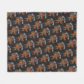 Thanksgiving Leg Day Fleece Blanket (Vorderseite (Horizontal))