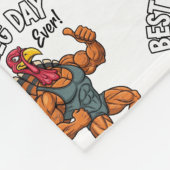 Thanksgiving Leg Day Fleece Blanket (Ecke)