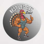Thanksgiving Leg Day Labels Etiketten (Design 2)