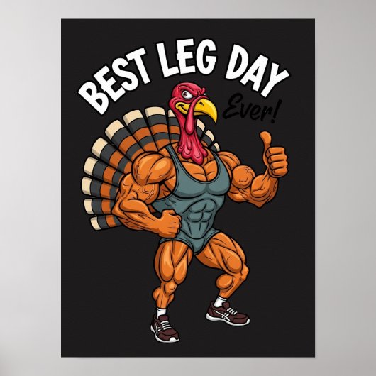 Thanksgiving Leg Day Poster (Vorne)