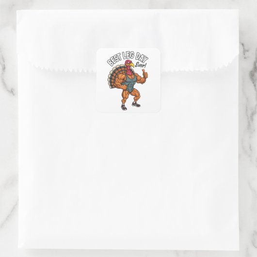 Thanksgiving Leg Day Sticker (Tasche)