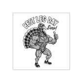 Thanksgiving Leg Day Wood Art Stamp Gummistempel (Prägung)