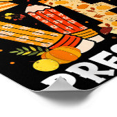 Thanksgiving Love Preschool Teacher Turkey Autumn  Poster (Ecke)