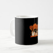 Thanksgiving Maple Cat Heart Shape Tree Leaf Kaffeetasse (Vorderseite Links)