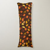 Thanksgiving Maple Fall Pattern Body Pillow Seitenschläferkissen (Vorderseite Vertikal)