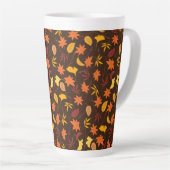 Thanksgiving Maple Fall Pattern Milchtasse (Rechte Ecke)