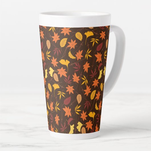 Thanksgiving Maple Fall Pattern Milchtasse (Rechte Ecke)