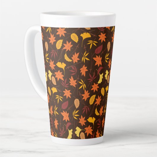 Thanksgiving Maple Fall Pattern Milchtasse (Linke Ecke)