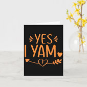 Thanksgiving Matching Couples Outfit Sweet Tato Ye Karte (Gelbe Blume)