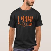 Thanksgiving Matching Couples She's My Sweet Potat T-Shirt (Vorderseite)