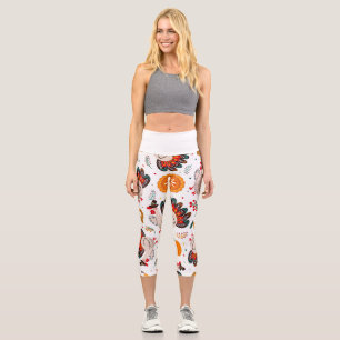 Thanksgiving Meme I Am Happy Because I Am Grateful Capri Leggings