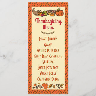 Thanksgiving Menu Programm
