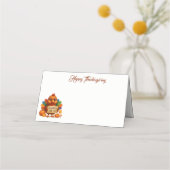 Thanksgiving Name Place Card Platzkarte (Vorderseite)