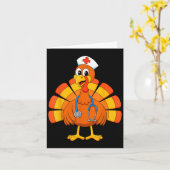 Thanksgiving Nurse Turkey Nurses Scrub Top Nursing Karte (Gelbe Blume)