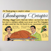 Thanksgiving Oviraptor Poster (Vorne)