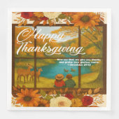 Thanksgiving Paper Napkin Serviette (Vorderseite)
