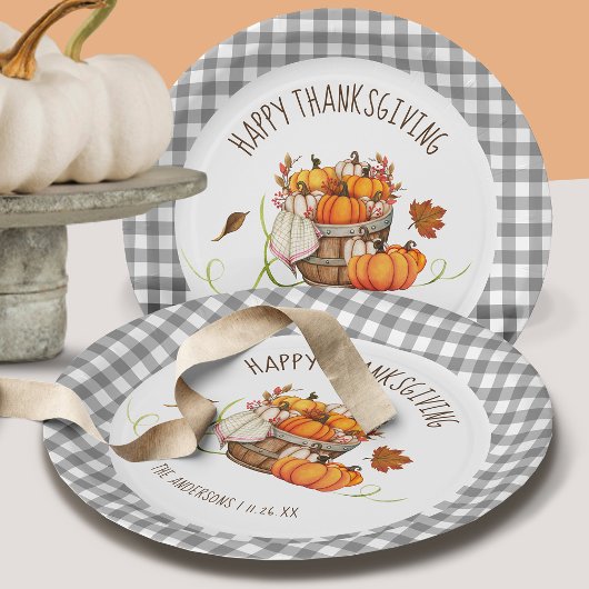 Thanksgiving Paper Plates Pappteller
