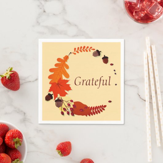 Thanksgiving paper plates serviette (Beispiel)
