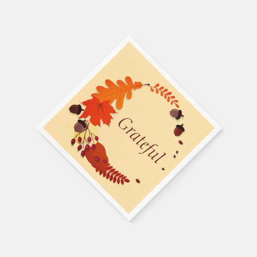 Thanksgiving paper plates serviette (Ecke)