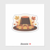 Thanksgiving Pilgrim Hat � Autumn Harvest Design C Aufkleber (Blatt)