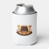 Thanksgiving Pilgrim Hat � Autumn Harvest Design C Dosenkühler (Kanne Vorderseite)