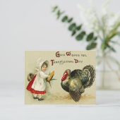 Thanksgiving Postcard Feiertagspostkarte (Stehend Vorderseite)