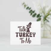 Thanksgiving Postkarte (Stehend Vorderseite)