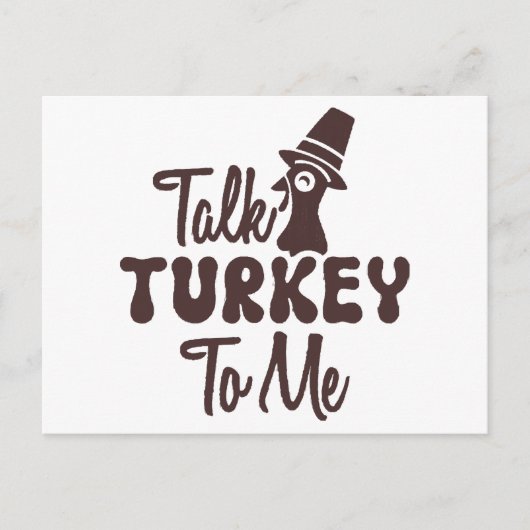 Thanksgiving Postkarte (Vorderseite)
