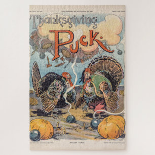 Thanksgiving-Puck-Vintage-Illustration Puzzle