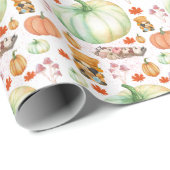 Thanksgiving pumpkin Decor Fall Farmhouse  Geschenkpapier (Rolleneckpunkt)