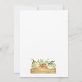 Thanksgiving Pumpkin Leaves Dinner Einladung (Rückseite)