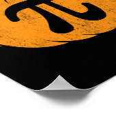 Thanksgiving Pumpkin Pi Pie Costume Math Teacher H Poster (Ecke)