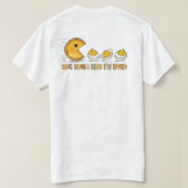 Thanksgiving Pumpkin Pie Chasing, Funny Fall Desse T-Shirt (Design Rückseite)